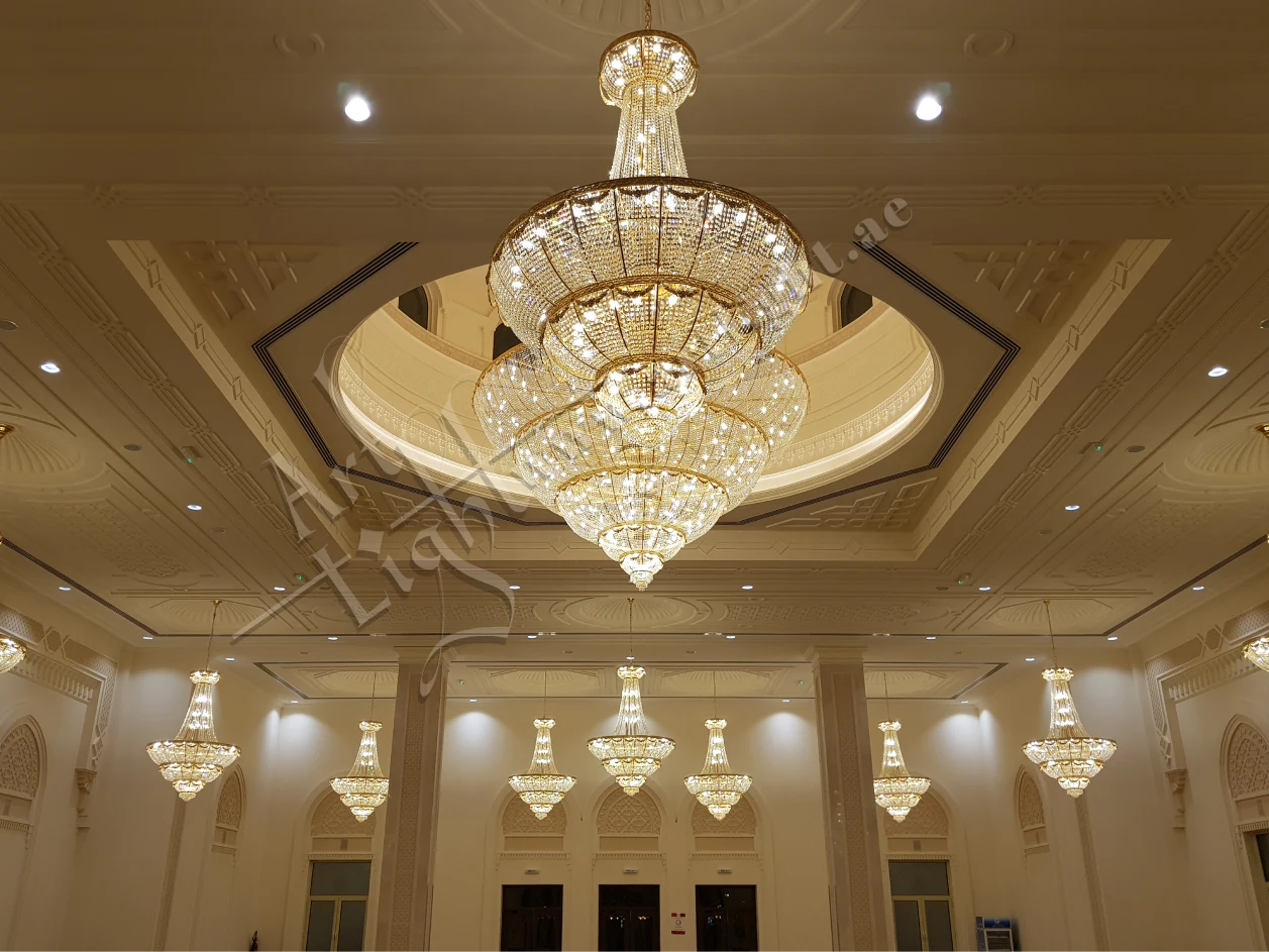 Al Muflihoon Mosque Crystal Chandeliers by Art Light