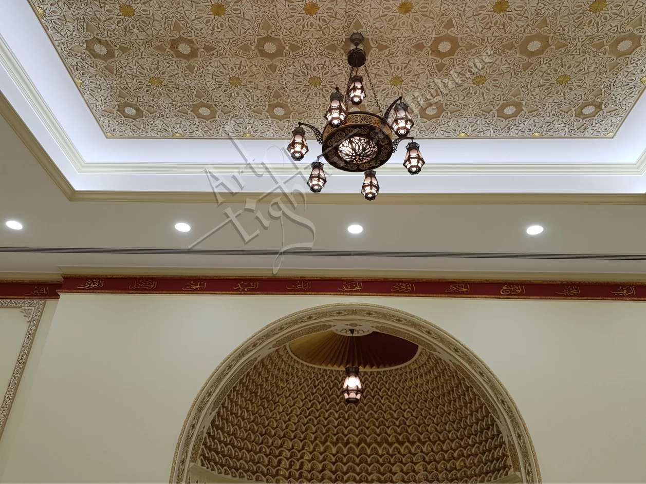 Umm Al Quwain Mosque Antique Brass Lighting by Art Light