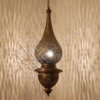 Antique Brass Moroccan Lantern by Art Light