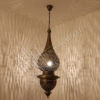 Antique Brass Moroccan Lantern by Art Light