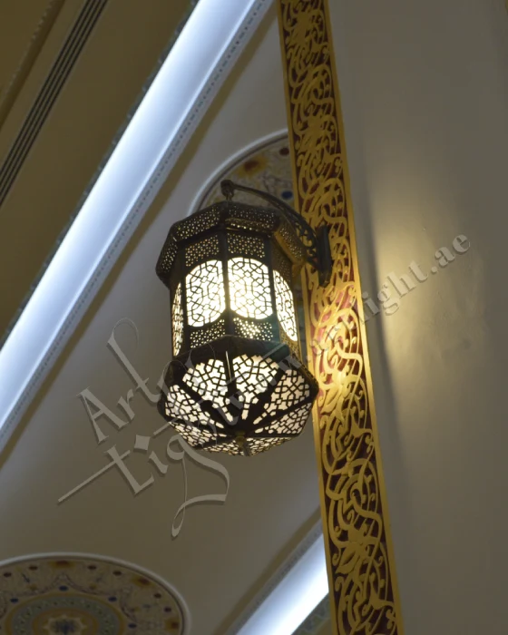 Al Ferdoos Mosque Sharjah Decorative Brass Lighting by Art Light