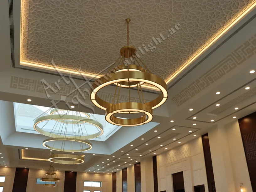 Fadil Saif Alkaabi Masjid Al Ain Modern Brass Chandeliers by Art Light