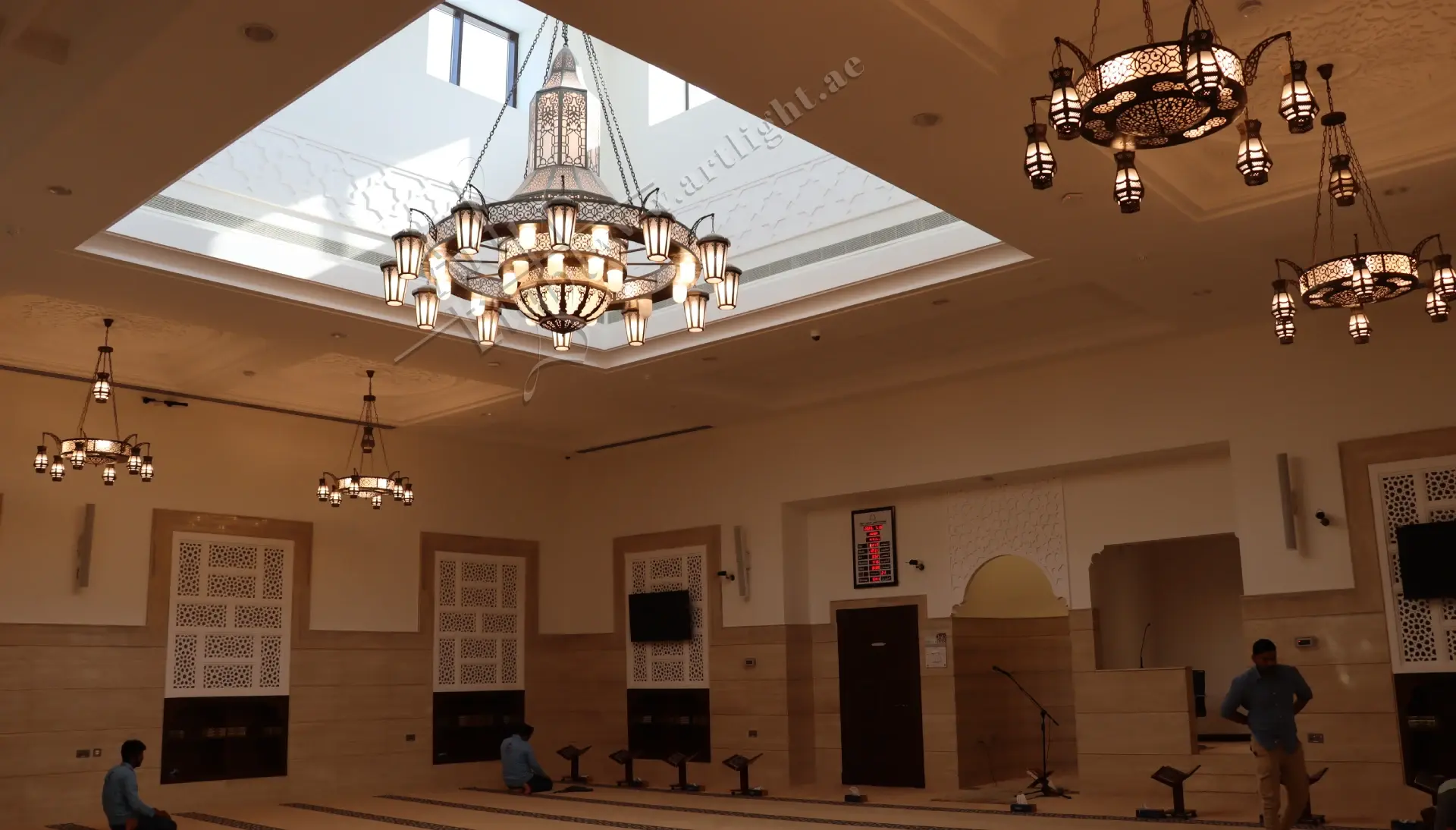 Brass Chandelier by Artlight in Mohammad Abdulla Almazrooei Masjid